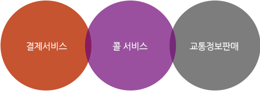 결제서비스, 콜 서비스, 교통정보판매